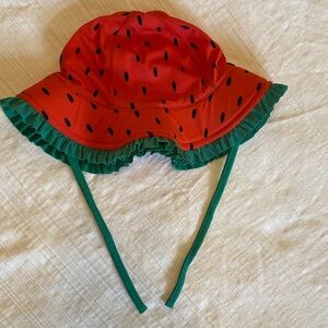 Strawberry floppy swim hat 3T